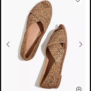 Madewell NEW animal print flats